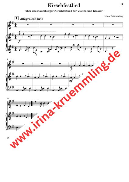 Variationen über das Naumburger Kirschfestlied